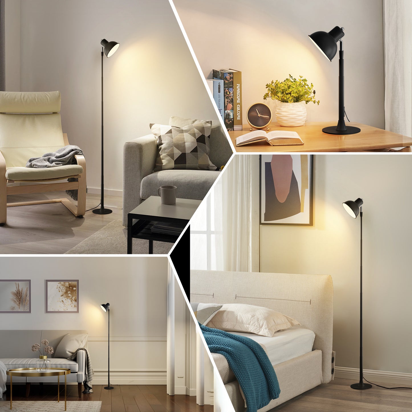 Nordic Led Floor Lamps USB EU US Plug Height And Brightness Adjust Desk Lights Bedroom Beside Corner The Sofa Study Indoor Decor