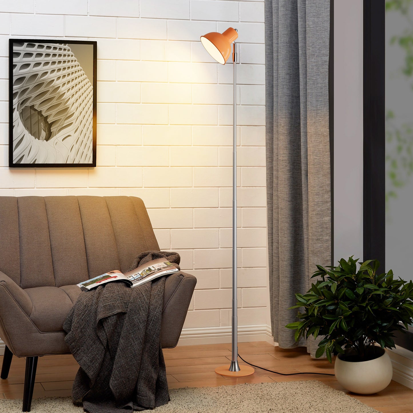 Nordic Led Floor Lamps USB EU US Plug Height And Brightness Adjust Desk Lights Bedroom Beside Corner The Sofa Study Indoor Decor