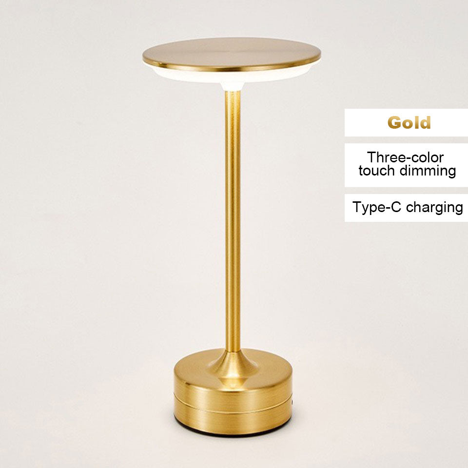 LED Table Lamp Touch Sensor Night Light USB Rechargeable Portable Bedroom Night Light Wireless Reading Lamp Restaurant Hotel Bar
