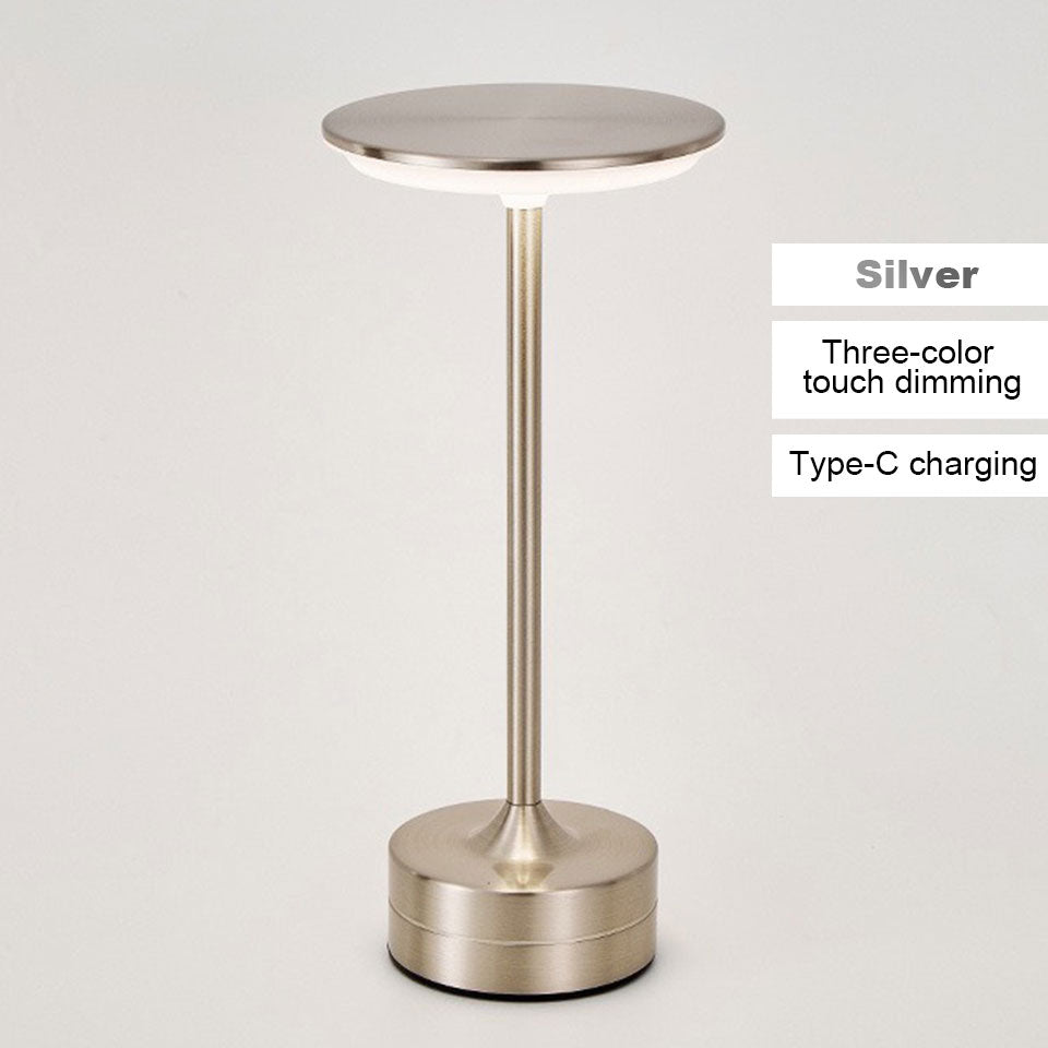 LED Table Lamp Touch Sensor Night Light USB Rechargeable Portable Bedroom Night Light Wireless Reading Lamp Restaurant Hotel Bar